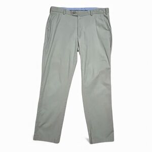 Peter Millar Men’s Flat Front Chino Khaki Pants Size 38 x 30.5 Casual Classic